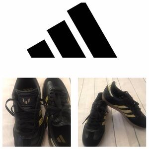 Adidas Black and Gold Sneakers